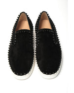 Studded Slip-On Flat Veau Velours Shoes 40.5 EU Men