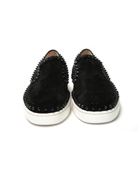 Studded Slip-On Flat Veau Velours Shoes 40.5 EU Men