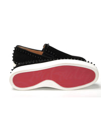 Studded Slip-On Flat Veau Velours Shoes 40.5 EU Men