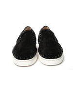 Studded Slip-On Flat Veau Velours Shoes 44.5 EU Men