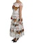 100% Authentic Dolce &amp; Gabbana Sheath Midi Dress with Rooster Print 42 IT Women