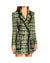 Forest Green Button-Front Jacket with Pockets 40 IT Women