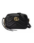 Structured mini shoulder bag with chain design and GG motif One Size Women