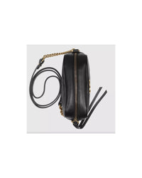 Structured mini shoulder bag with chain design and GG motif One Size Women