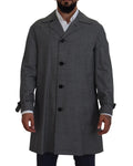 100% Authentic Dolce & Gabbana Trench Coat with Button Closure 48 IT Men