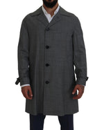 100% Authentic Dolce & Gabbana Trench Coat with Button Closure 48 IT Men