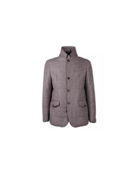 Tessuto Wool and Cashmere Coat with Button Closure 48 IT Men