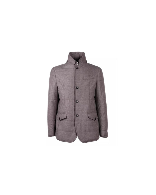 Tessuto Wool and Cashmere Coat with Button Closure 48 IT Men