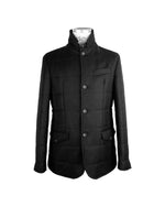 Loro Piana Wool and Cashmere Coat with Button Closure 48 IT Men