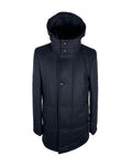 Loro Piana Wool and Cashmere Coat with Removable Hood 50 IT Men