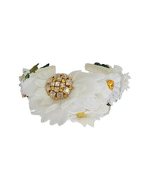 Stunning Dolce &amp; Gabbana Margherite Crystal Headband One Size Women