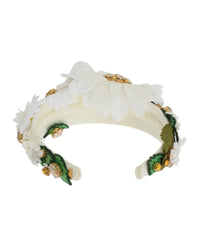 Stunning Dolce &amp; Gabbana Margherite Crystal Headband One Size Women