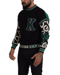 100% Authentic Dolce &amp; Gabbana Crewneck Pullover Sweater with Logo Details XS Men