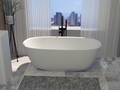 Compact Freestanding Cast stone - Solid Surface Bath 1600mm