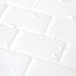 Tiles 3D Peel and Stick Wall Tile Hexagon White (30cm x 30cm x 10 sheets)