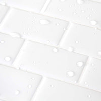 Tiles 3D Peel and Stick Wall Tile Hexagon White (30cm x 30cm x 10 sheets)