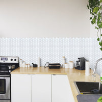 Tiles 3D Peel and Stick Wall Tile Hexagon White (30cm x 30cm x 10 sheets)