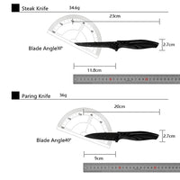 Kitchen 17 Pc Knife Set w/ Block & Sharpener Chef Bread Steak Knives