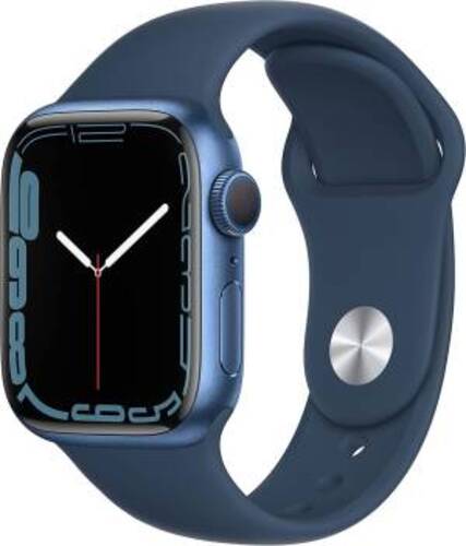 Apple Watch Serie 7 41mm Blue Aluminium Case /Abyss Blue Sport Band EU MKN13VR/A