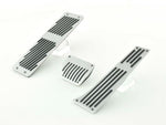 FK aluminum pedals pedal set 3-piece BMW 3, 5, 7, X3, X5, Z3 automatic transmission pedal cover car pedals, striped design