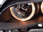 Angel Eyes headlight BMW 3 Series sedan type E46 01-03 black
