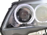 Angel Eyes xenon headlights BMW 5 Series E60 / E61 07-10 black