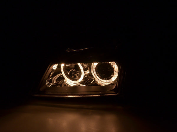 Angel Eyes headlight Opel Vectra C 02-04 black