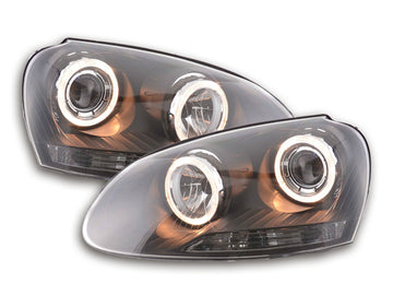 Angel Eyes headlight VW Golf 5 type 1K 03-08 black