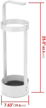 CARLA HOME White Steel Umbrella Stand