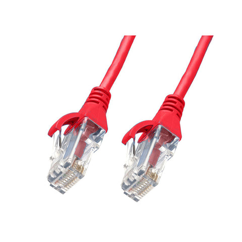 Cat 6 Rj45 Rj45 Ultra Thin Lszh Network Cables Red