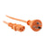 Iec C13 To Mains Power Cable Orange 2M