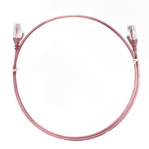 Cat 6 Rj45 Rj45 Ultra Thin Lszh Network Cables Pink