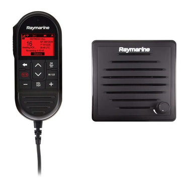Raymarine Ray90 Wired Second Station Kit w/Passive Speaker, RayMic Wired Handset &amp; RayMic Extension Cable - 10M