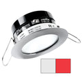i2Systems Apeiron PRO A503 - 3W Spring Mount Light - Round - Cool White &amp; Red - Brushed Nickel Finish