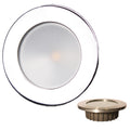 Lunasea Gen3 Warm White, RGBW Full Color 3.5&rdquo; IP65 Recessed Light w/Polished Stainless Steel Bezel - 12VDC