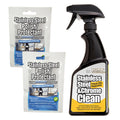 Flitz Stainless Steel &amp; Chrome Cleaner w/Degreaser 16oz Spray Bottle w/2 Stainless Steel Polish/Protectant Towelette Packets