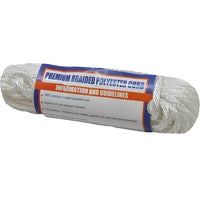 Sea-Dog Solid Braid Polyester Cord Hank - 5/32" x 50&#39; - White