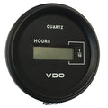 VDO Cockpit Marine 52mm (2-1/16") LCD Hourmeter - Black Dial/Chrome Bezel