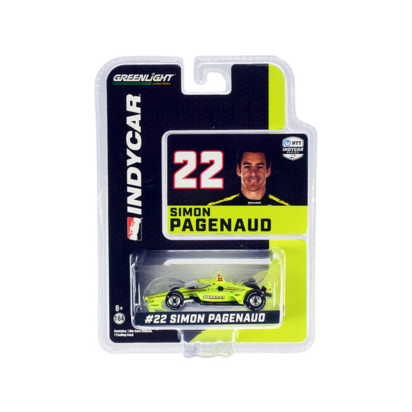 Dallara IndyCar #22 Simon Pagenaud "Menards" Team Penske "NTT IndyCar Series" (2020) 1/64 Diecast Model Car by Greenlight