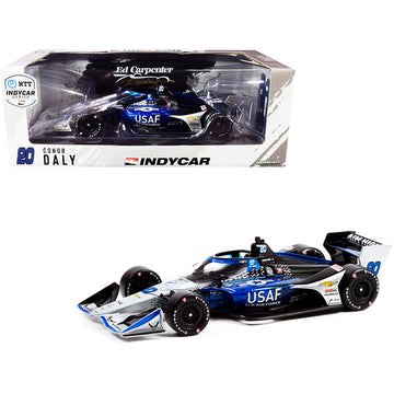 Dallara IndyCar #20 Conor Daly "U.S. Air Force" Ed Carpenter Racing (Road Course Configuration) "NTT IndyCar Series" (2021) 1/18 Diecast Model Car by Greenlight