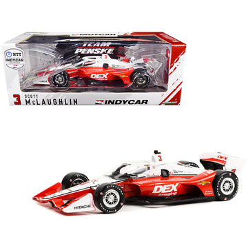 Dallara IndyCar #3 Scott McLaughlin "DEX Imaging" Team Penske (Road Course Configuration) "NTT IndyCar Series" (2021) 1/18 Diecast Model Car by Greenlight