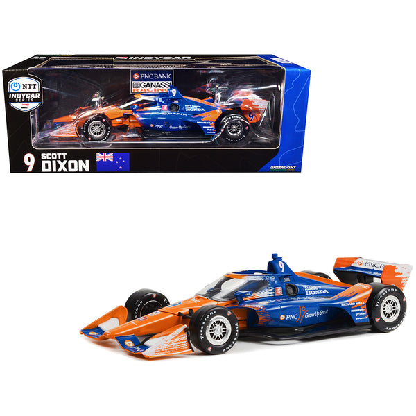 Dallara IndyCar #9 Scott Dixon "PNC" Chip Ganassi Racing (Road Course Configuration) "NTT IndyCar Series" (2022) 1/18 Diecast Model Car by Greenlight