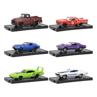 "Auto-Drivers" Set of 6 pieces in Blister Packs Release 77 Limited Edition to 9600 pieces Worldwide 1/64 Diecast Model Cars by M2 Machines