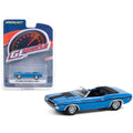 1970 Dodge Challenger R/T HEMI Convertible B5 Blue with Black Stripes "Greenlight Muscle" Series 24 1/64 Diecast Model Car by Greenlight
