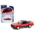 1981 Ford Mustang Cobra Bright Red with Graphics "Greenlight Muscle" Series 25 1/64 Diecast Model Car by Greenlight