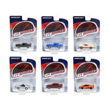 "Greenlight Muscle" Set of 6 Cars Series 26 1/64 Diecast Model Cars by Greenlight