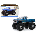1974 Ford F-250 Ranger XLT Monster Truck with 66-Inch Tires Blue "Bigfoot #1" "Kings of Crunch" Series 1/18 Diecast Model Car by Greenlight