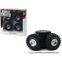 48-Inch Monster Truck "Firestone" Wheels & Tires 6 piece Set "Kings of Crunch" 1/18 by Greenlight