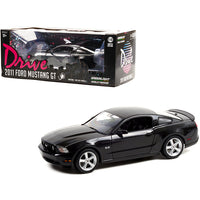 2011 Ford Mustang GT 5.0 Black "Drive" (2011) Movie 1/18 Diecast Model Car by Greenlight