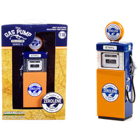 1951 Wayne 505 Gas Pump "Zerolene The Standard Oil for Motor Cars" Orange and Blue "Vintage Gas Pumps" Series 9 1/18 Diecast Model by Greenlight